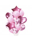 14 piezas de globo Feliz cumpleaños globos de fiesta de oro rosa helio globos niño niña bebé ducha partido suministros