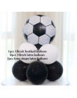 13 Uds. Fútbol tema partido globos redondos negro blanco confeti helio globo deportes conocer chico fiesta suministros de decora