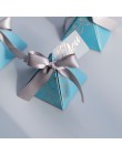 Caja regalos de boda pirámide Triangular y cajas de regalos bolsas de dulces para invitados decoración de boda Baby Shower Party