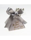 Caja regalos de boda pirámide Triangular y cajas de regalos bolsas de dulces para invitados decoración de boda Baby Shower Party