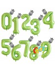 40 pulgadas fruta verde número globos de papel de aluminio animal globo mono jirafa cebra figura tableta amortiguador Tech acces