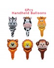 Juego de globos de animales de la selva decoración de fiesta de cumpleaños para niños, zoológico, Safari, globos de animales, de