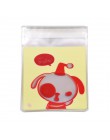 25/50 Uds. 10x10cm bolsas de regalo de dibujos animados lindos embalaje de galletas bolsas de plástico autoadhesivas para gallet