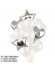 14 unids/set 18 pulgadas corazón globo de aluminio de estrella de 12 pulgadas confeti Globos de látex de la fiesta de cumpleaños