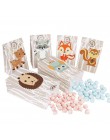 OurWarm 12 Uds decoraciones de fiesta de cumpleaños de los niños de Safari, bolsas de regalo de papel bolsas de dulces caja para