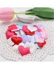 100 Uds tela de satén de esponja de seda pétalos de corazón lindo confeti de boda DIY corazón romántico decorados de tela acceso