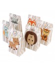 OurWarm 12 Uds decoraciones de fiesta de cumpleaños de los niños de Safari, bolsas de regalo de papel bolsas de dulces caja para