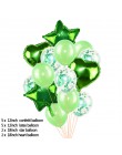 14 unids/set 18 pulgadas corazón globo de aluminio de estrella de 12 pulgadas confeti Globos de látex de la fiesta de cumpleaños