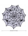 Nuestra cálida fiesta de Halloween de encaje negro tela de mesa de Spiderweb 100 cm cubiertas de mesa ventana colgante Horror Ha