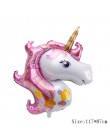 117*87cm globos grandes de cumpleaños para Baby Shower favorece la Cabeza de unicornio Rosa globos de papel de aluminio decoraci