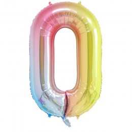 40 pulgadas Arco Iris Color número Globos dígitos Globos gradiente rampa figura bolas cumpleaños aniversario de bodas fiesta dec