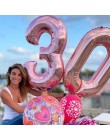 40 pulgadas número globo de cumpleaños Globos de Oro rosa figuras globos y pelotas de aire 21 cumpleaños fiesta decoración niños