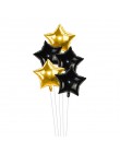 5 uds 18 pulgadas oro plata estrella de papel aluminio globo decoración de Globos para boda Baby Shower niños fiesta de cumpleañ
