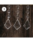 10 Uds. Cuentas de cristal acrílico forma de gota colgante para araña de guirnalda decoración de fiesta decoración de boda pieza