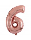 10 unids/lote Globos de Oro rosa de 18 pulgadas con lámina de corazón decoración de fiesta de cumpleaños de boda para baby showe