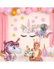 QIFU unicornio botella para fiesta pegatina vajilla caja de caramelos unicornio cumpleaños decoraciones niños favores unicornio 