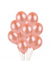 10 unids/lote Globos de Oro rosa de 18 pulgadas con lámina de corazón decoración de fiesta de cumpleaños de boda para baby showe
