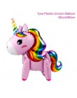 QIFU unicornio botella para fiesta pegatina vajilla caja de caramelos unicornio cumpleaños decoraciones niños favores unicornio 