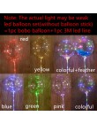 Colorido LED Bobo globo transparente brillante Led globo de helio fiesta de bienvenida para el futuro bebé niños juguete fiesta 