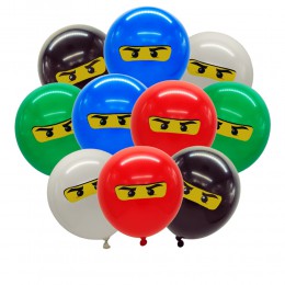 10 unids/lote Legoing globos temáticos para niños y niñas decoración de fiesta de cumpleaños de látex de 12 pulgadas