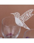 50 unids/pack blanco Humming Birds boda tarjetas de nombre y lugar para las mesas vino cristal fiesta decoración 87933