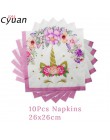 Kits de cumpleaños Unicornio copa de papel para fiesta placa conjuntos para niños decoración de fiesta de cumpleaños niña Unicor