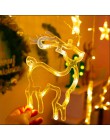 Cadena de campana de alce luz LED decoración de Navidad para el hogar guirnalda colgante decoración de árbol de Navidad ornament