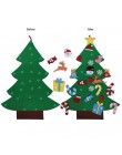 Regalos de Navidad de fieltro para niños, juguetes para niños, adornos artificiales para colgar en la pared, adornos de Navidad 