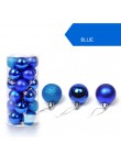 24 Uds Bola de decoración de árbol de Navidad adornos decorativos con forma de bola para colgar para el hogar regalo de decoraci