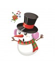 Adhesivo de ventana navideño Santa Claus/muñeco de nieve/ALCE Etiqueta de cristal Navidad adornos navideños para el hogar Natal 