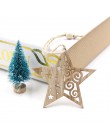 6 uds europeo hueco Navidad copos de nieve colgantes de madera ornamentos para ornamento de árbol de Navidad decoraciones de fie