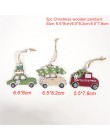 4 nudos Navidad tren pintado madera decoración de Navidad para el hogar con Santa niños juguetes ornamento Navidad 2019 regalo d