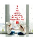 Adhesivo de ventana navideño extraíble decoración de Navidad de Papá Noel para decoración de Navidad del hogar feliz Navidad 201