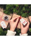 50 unids/lote Feliz Navidad DIY etiquetas de regalo únicas de la alegría al mundo etiqueta pequeña tarjeta opcional cadena DIY e
