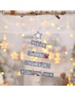 Árbol de adornos de Navidad adornos estampados colgantes accesorios suministros decoraciones navideñas para el hogar 2018 calien