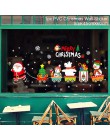 Adhesivo de ventana navideño extraíble decoración de Navidad de Papá Noel para decoración de Navidad del hogar feliz Navidad 201