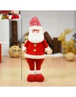 Tamaño grande muñecas de Navidad retráctiles Santa Claus muñeco de nieve juguetes de alce figuras de navidad regalo de Navidad p