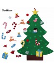 Nuestros cálidos regalos de Año Nuevo niños DIY fieltro árbol de Navidad decoraciones regalos de Navidad para 2018 Puerta de Año