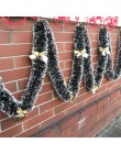 Dropship 2M guirnalda de Navidad hogar fiesta decoración de puerta y pared árbol de Navidad adornos tiras de oropel con Bowknot 