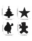 Our warm 24 Uds Magic Color Scratch adornos de Navidad bonitos colgantes de papel decoración de árbol de Navidad suministros par