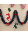 Dropship 2M guirnalda de Navidad hogar fiesta decoración de puerta y pared árbol de Navidad adornos tiras de oropel con Bowknot 