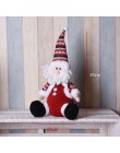 Tamaño grande muñecas de Navidad retráctiles Santa Claus muñeco de nieve juguetes de alce figuras de navidad regalo de Navidad p