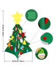 Nuestros cálidos regalos de Año Nuevo niños DIY fieltro árbol de Navidad decoraciones regalos de Navidad para 2018 Puerta de Año
