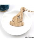3 uds colgantes de madera Vintage de Navidad adornos de madera manualidades de madera adornos de árbol de Navidad decoraciones d