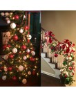 24 piezas 3cm bola de Navidad purpurina adornos de árbol de Navidad colgantes decoraciones para el hogar Palline Natale decoraci