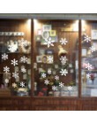27 piezas/hoja blanco copo de nieve de Navidad pegatinas ventanas etiqueta engomada nieve congelada pegatinas de Navidad decorac