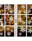 27 piezas/hoja blanco copo de nieve de Navidad pegatinas ventanas etiqueta engomada nieve congelada pegatinas de Navidad decorac
