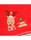 5 uds. De plástico rojo bolsas de caramelos Navidad alce dulces bolsas Navidad Festival regalos soportes hornear galletas bolsas