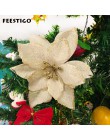 FEESTIGO 10 Uds flores artificiales adornos navideños para el hogar árbol de Navidad adorno para el árbol de Navidad Año Nuevo d