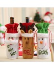 Noel 2019 nueva funda navideña para botella de vino Santa Claus Navidad adornos navideños para el hogar Natal cena decoración re